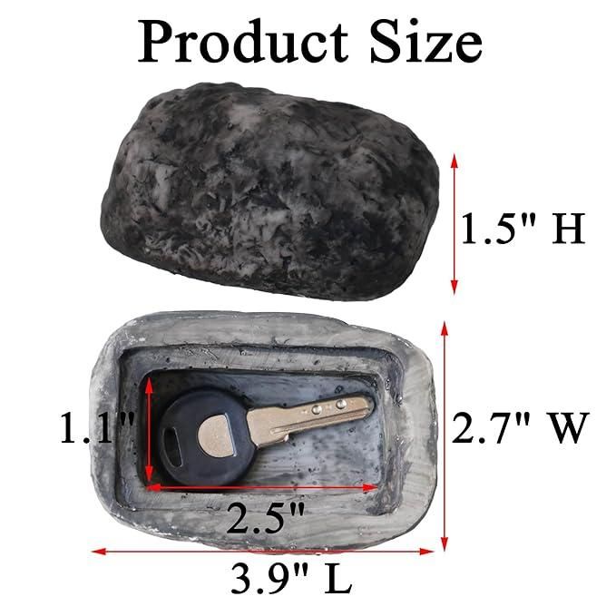 Hide-a-Key Fake Rock – Outdoor Hidden Key Holder | NISHU Superstores