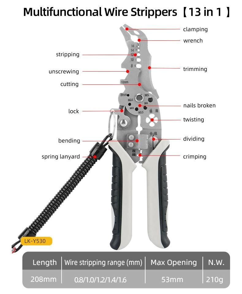 Electrician Pliers Crimping Tool – Multi-Function Wire Stripper & Cutter | NISHU Superstores