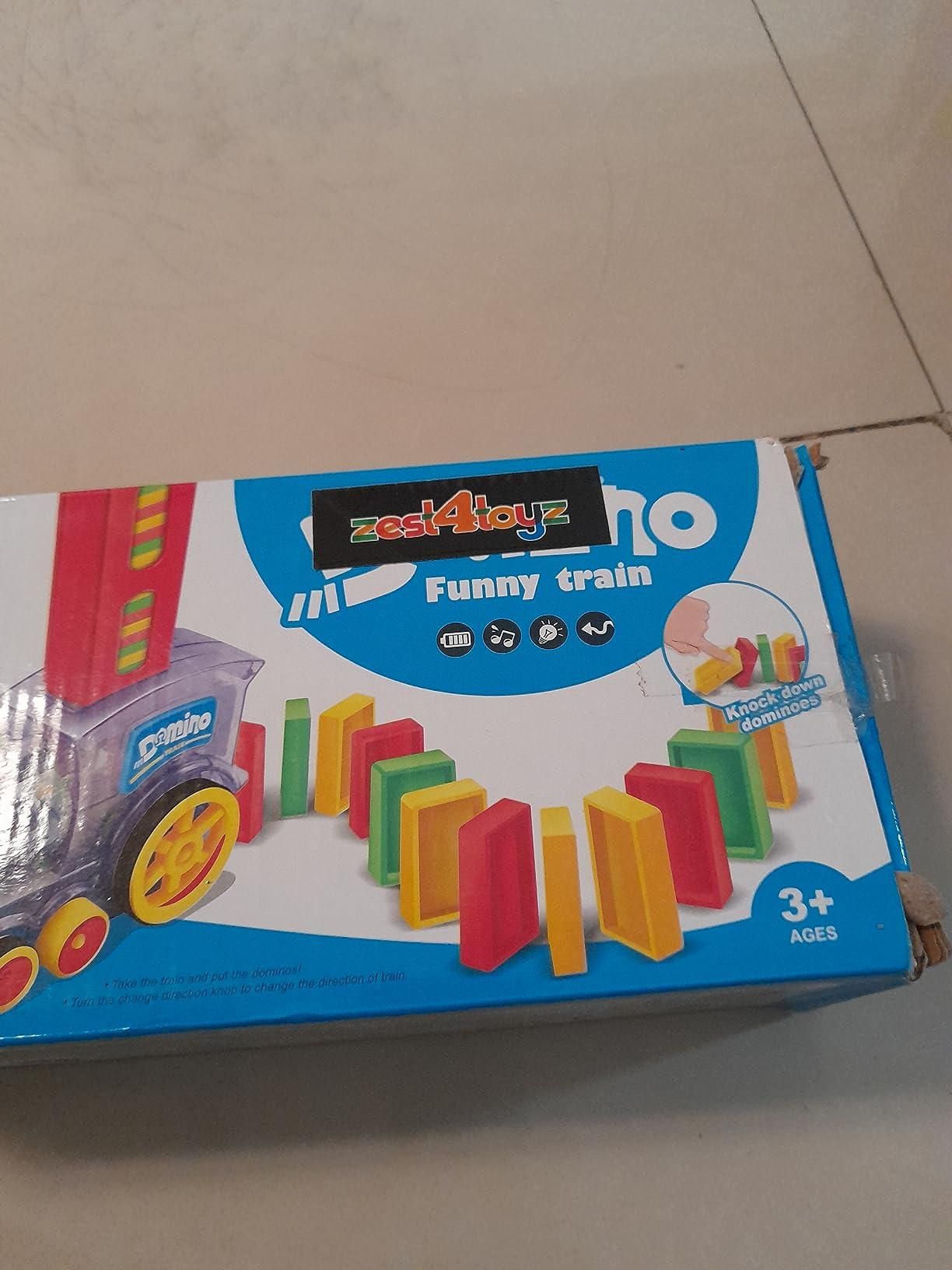 Train Toy Domino Set for Kids – BPA-Free Plastic with Sound & Automatic Domino Laying | NISHU Superstores