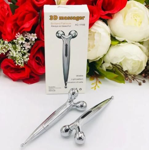3D 360° Face Massage Roller | Mini Long Handle Massager for Skin Glow – NISHU Superstores