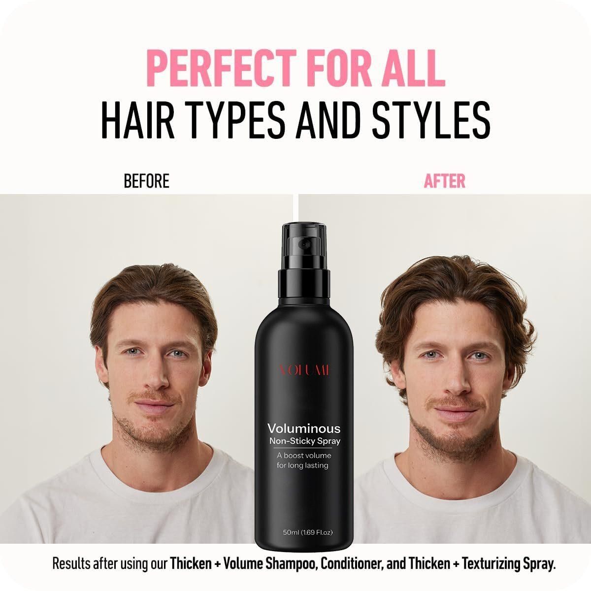 Voluminous Non-Sticky Hair Spray 50ml – Instant Lift & Style Hold | NISHU Superstores