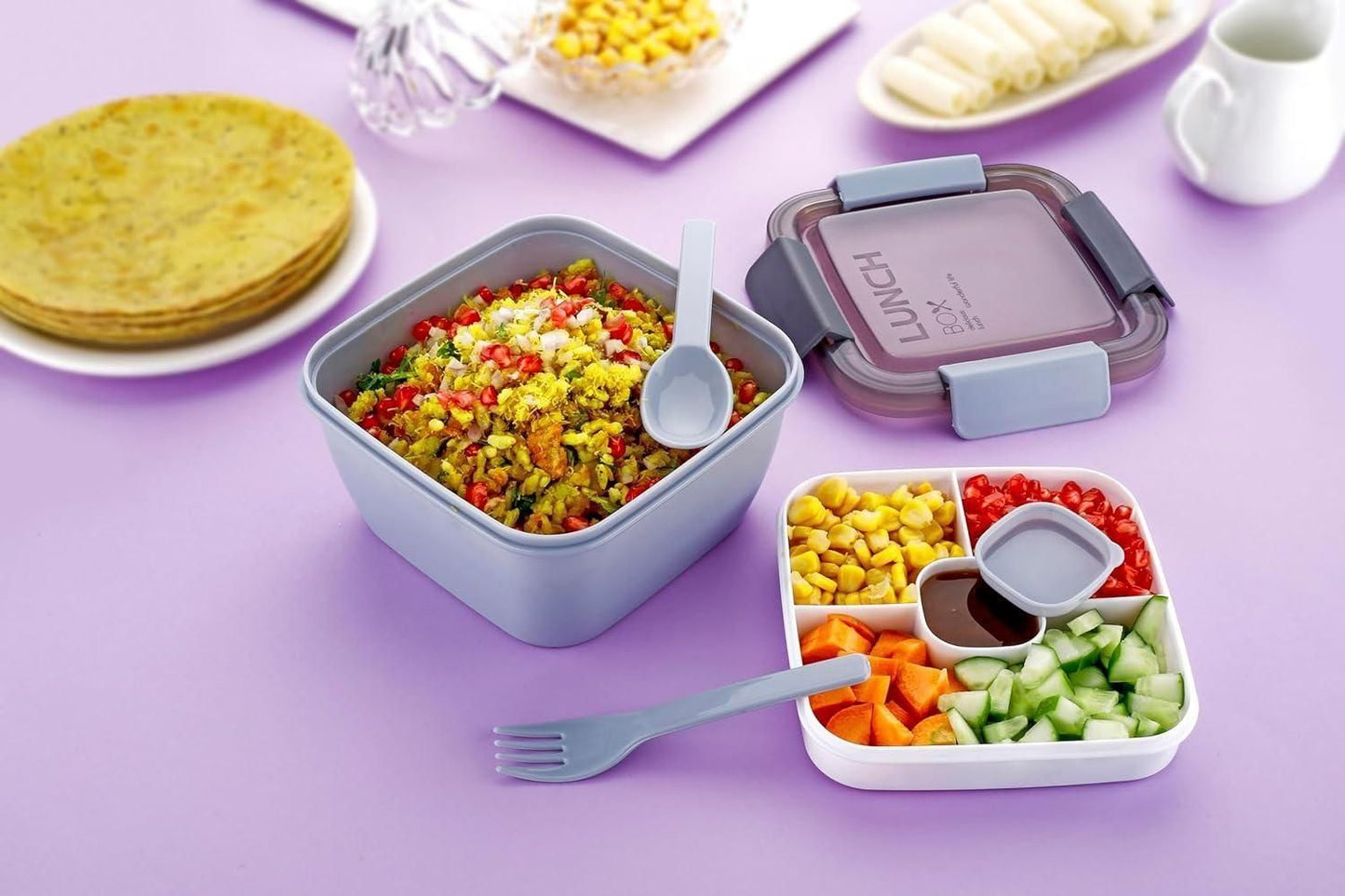 Tight Modular Plastic Storage Container Lunch Box – Airtight & Leakproof | NISHU Superstores