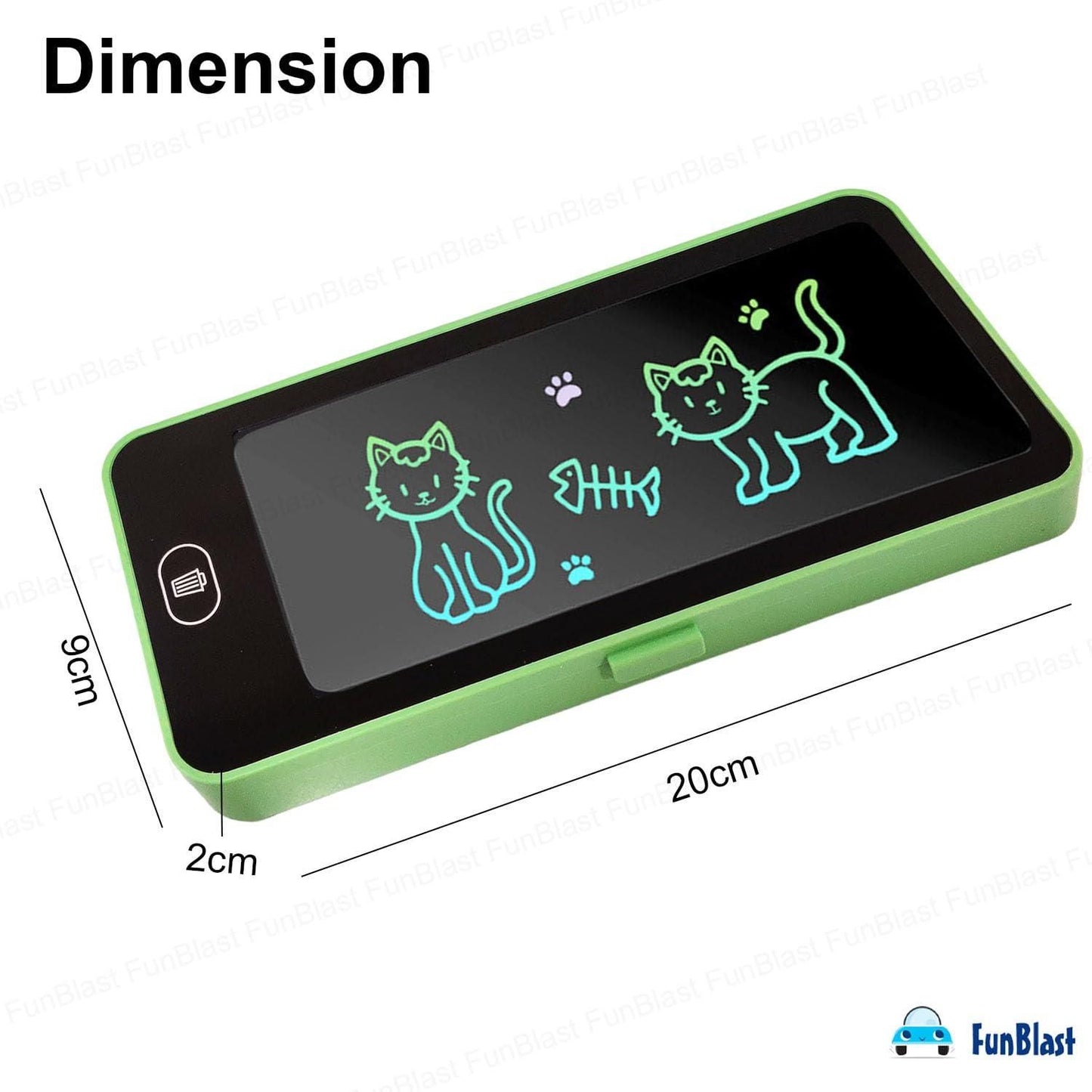 Writing Tablet Pencil Case – 2-in-1 Stationery Organizer with LCD Writing Pad | NISHU Superstores