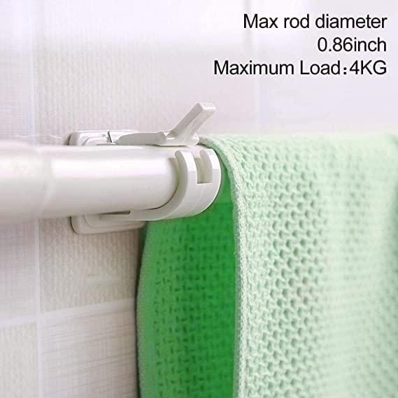 Self-Adhesive Wall Mount Clip Hooks (Pack of 2) – Instant Stick-On Hangers | NISHU Superstores