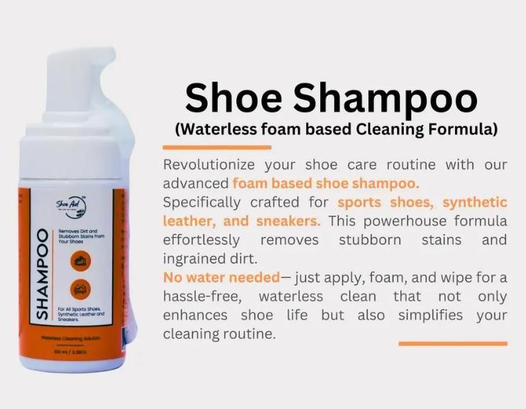 Shoe Shampoo 100 ml (Pack of 2) – Safe Clean for Sports & Synthetic Shoes | NISHU Superstores