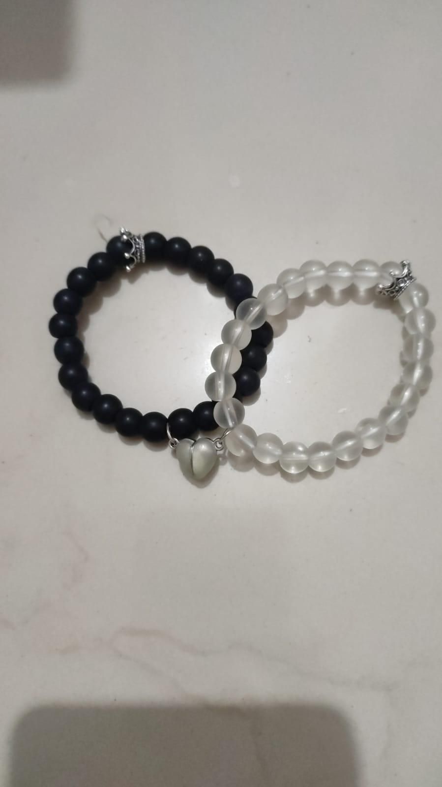 Glow in the Dark Lover Bracelets (2pcs) with BFF Bracelet Pair – Couple & Friendship Set | NISHU Superstores