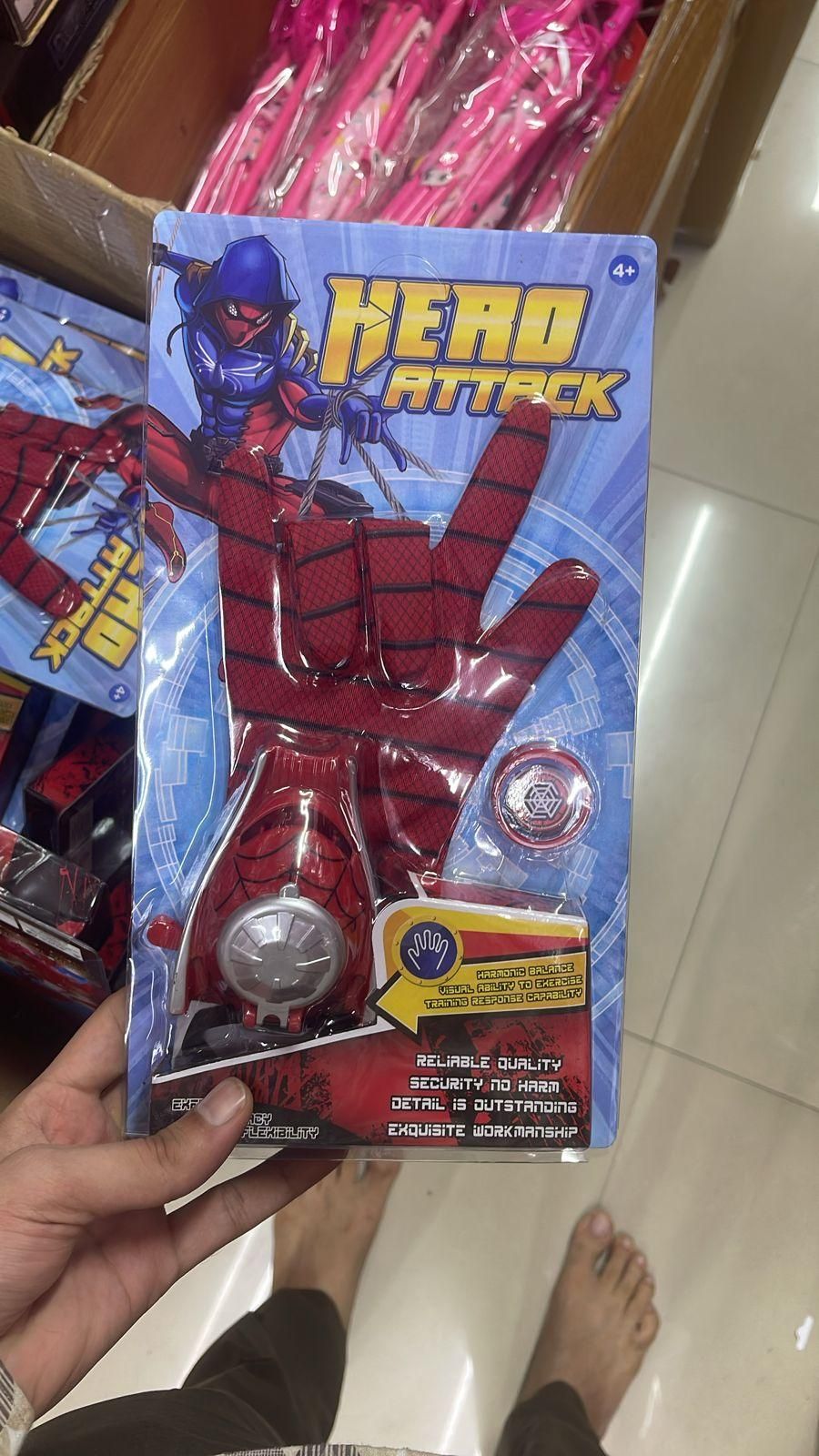 Spiderman Launcher Toy with Spiderman Gloves – Fun Action Play Set | NISHU Superstores