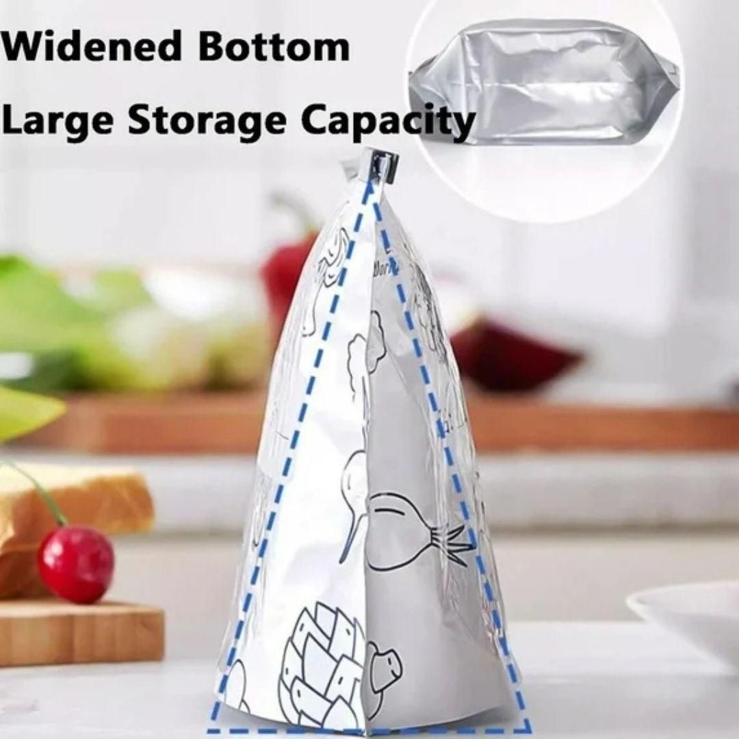 Reusable Aluminum Foil Sealable Storage Bags (Pack of 20) – Zip Lock Pouch | NISHU Superstores