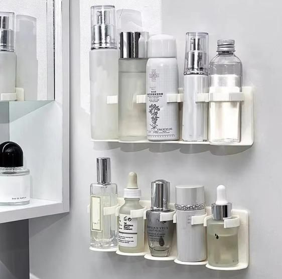 5-Grid Plastic Cosmetic Organizer (Pack of 2) – No-Punch, Cuttable Storage Holder | NISHU Superstores