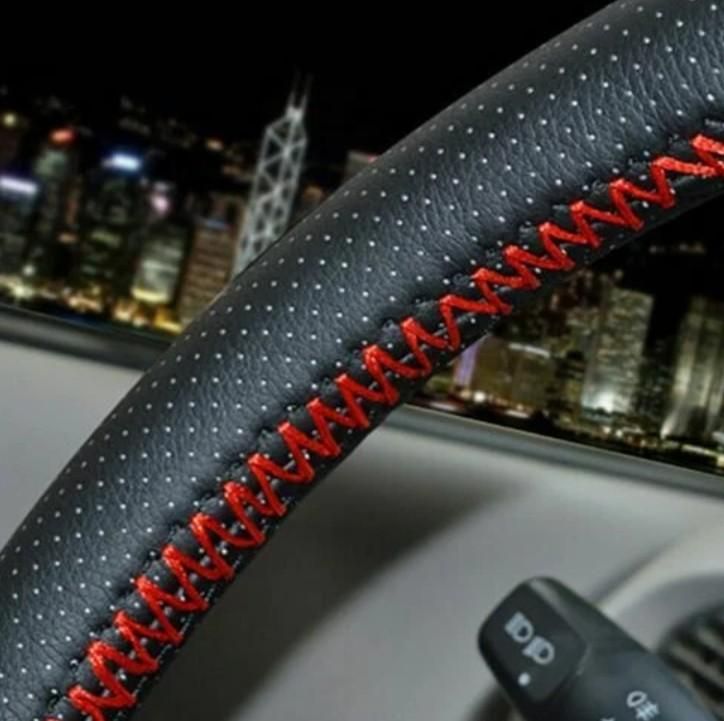 Universal Car Leather Steering Wheel Cover – Stylish & Comfortable | NISHU Superstores