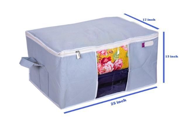 Under Bed Blanket Storage Bags with Handles (Set of 2) – Large Storage Organizers | NISHU Superstores