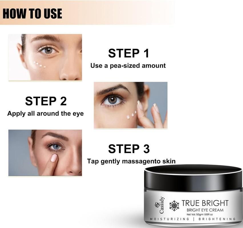 CASSIDY True Bright Eye Cream 50gm (Pack of 2) – Dark Circle & Puffiness Remover | NISHU Superstores