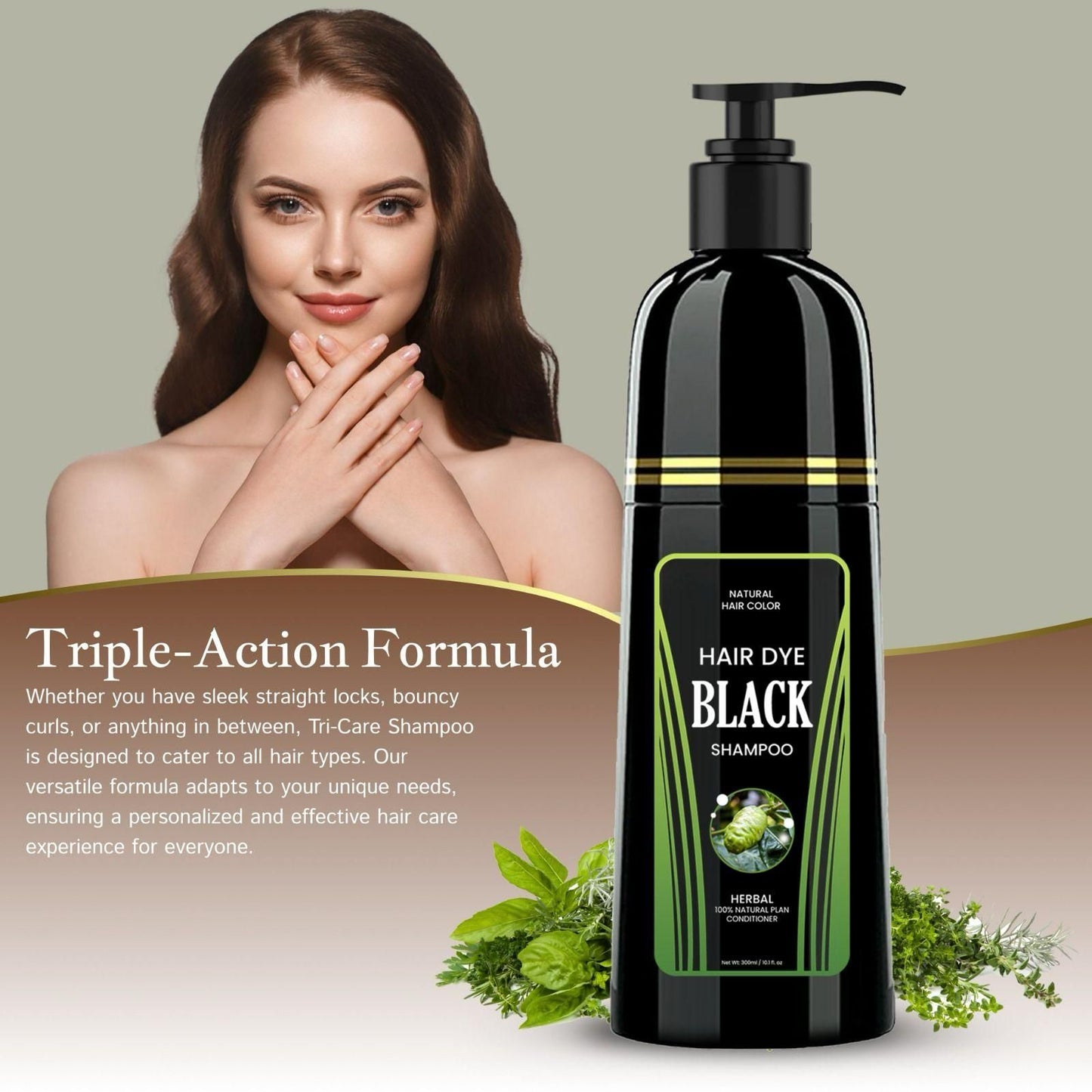 Radiant Locks Natural Hair Color Shampoo 300ml – Herbal Grey Coverage | NISHU Superstores