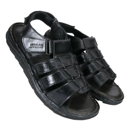 AM PM Men’s Daily Wear Leather Sandals – Comfort & Style Combined | NISHU Superstores