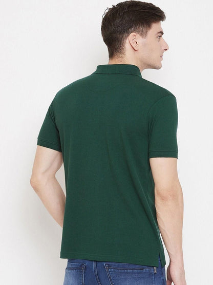 Cotton Blend Solid Half Sleeves Men’s Polo T-Shirt – Classic Comfort Wear | NISHU Superstores