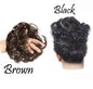 Elastic Artificial Hair Bun – Brown & Black (Pack of 2) | NISHU Superstores