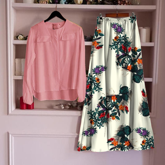 Women's Rayon Top & Skirt Set – Elegant & Ethnic Co-Ord | NISHU Superstores
