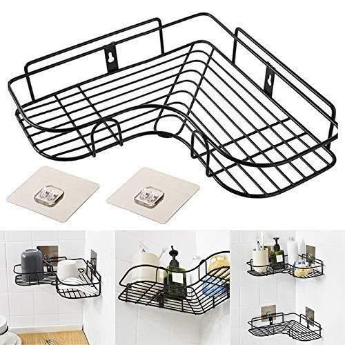 Kitchen Organizer Corner Shelf – Wall Mount Stainless Steel Storage Rack (Pack of 1) | NISHU Superstores