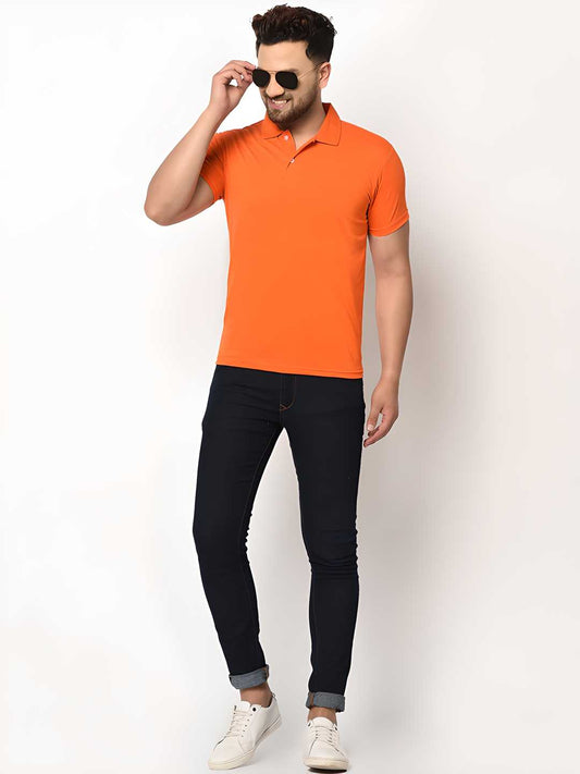 Cotton Blend Solid Half Sleeves Men’s Polo T-Shirt – Classic Comfort Wear | NISHU Superstores