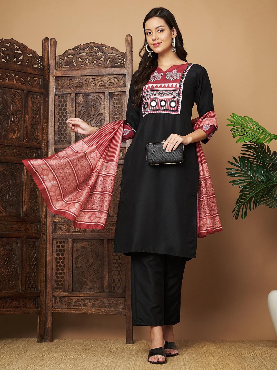Women Printed Straight Kurta Pant & Dupatta Set – Stylish Ethnic Wear | NISHU Superstores