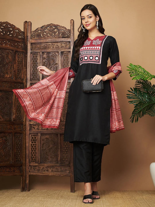 Women Printed Straight Kurta Pant & Dupatta Set – Stylish Ethnic Wear | NISHU Superstores