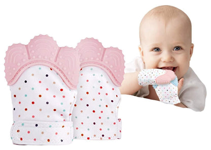 Silicone Teether Glove for Babies – Self-Soothing Teething Toy | NISHU Superstores