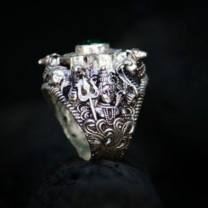 Lord Shiva Silver Ring – Spiritual & Stylish Jewelry for Men & Women | NISHU Superstores