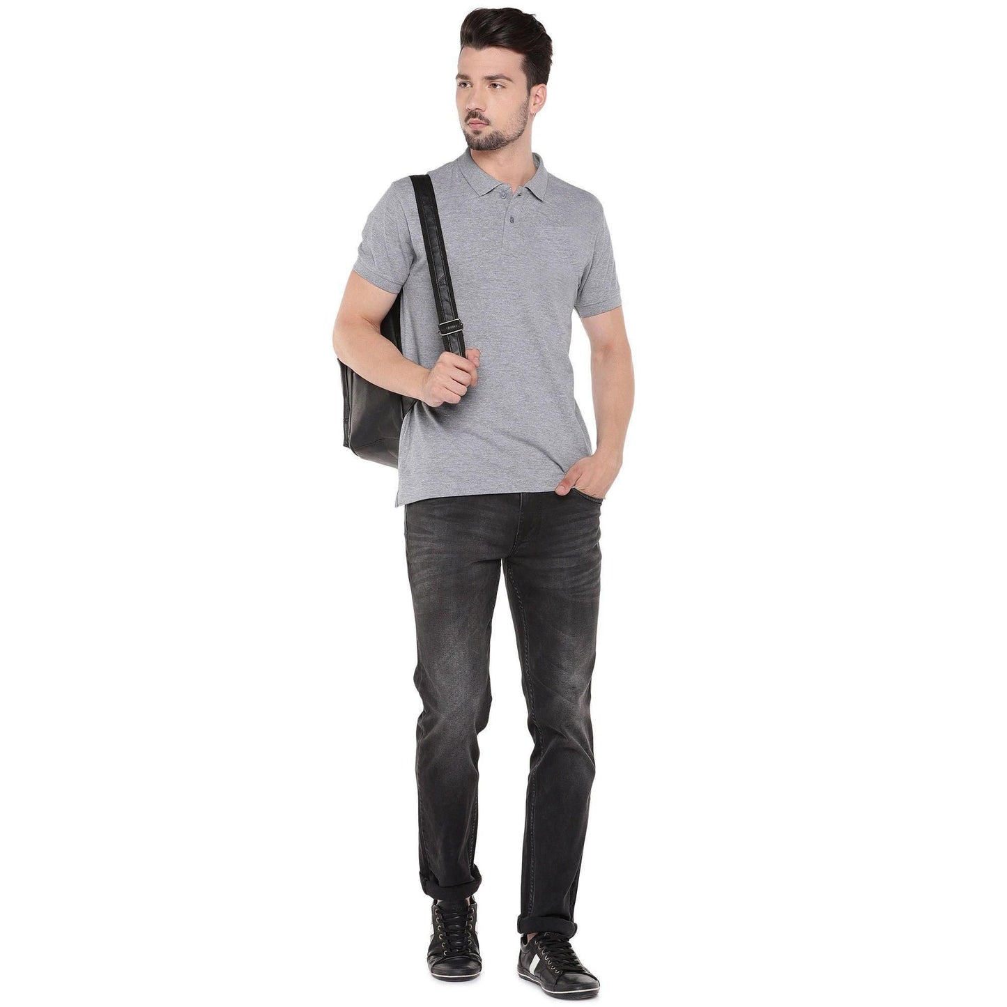 Cotton Blend Solid Half Sleeves Polo T-Shirt – Classic & Comfortable | NISHU Superstores