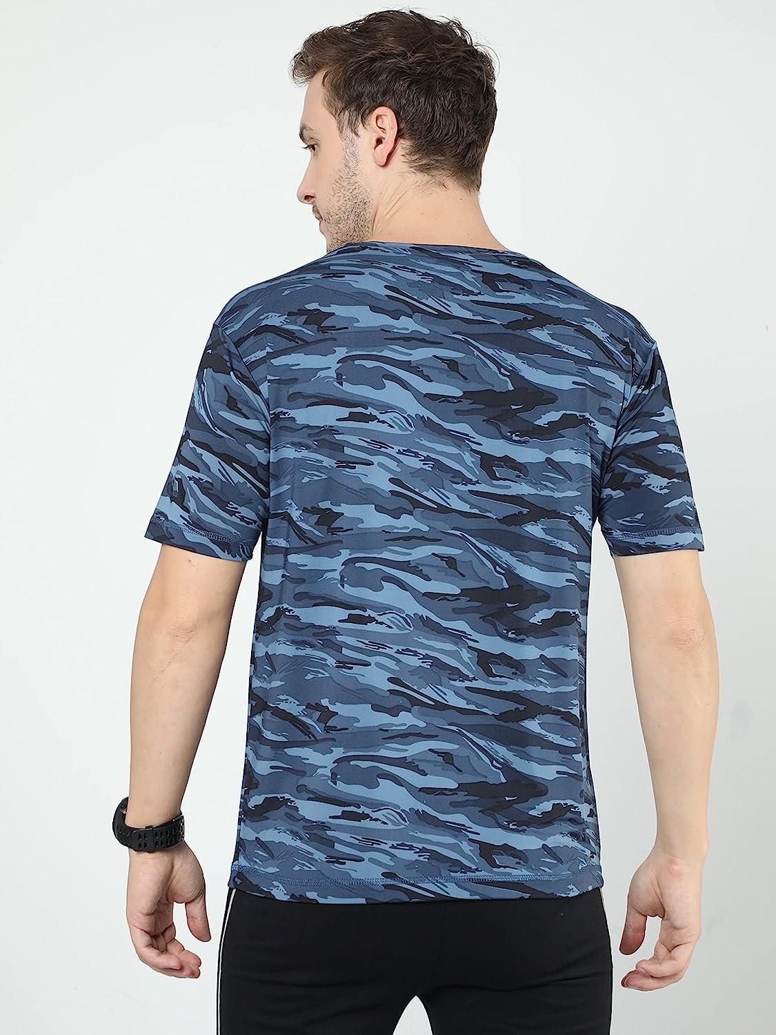 Cotton Printed Half Sleeves Men's Round Neck T-Shirt – Cool & Casual | NISHU Superstores