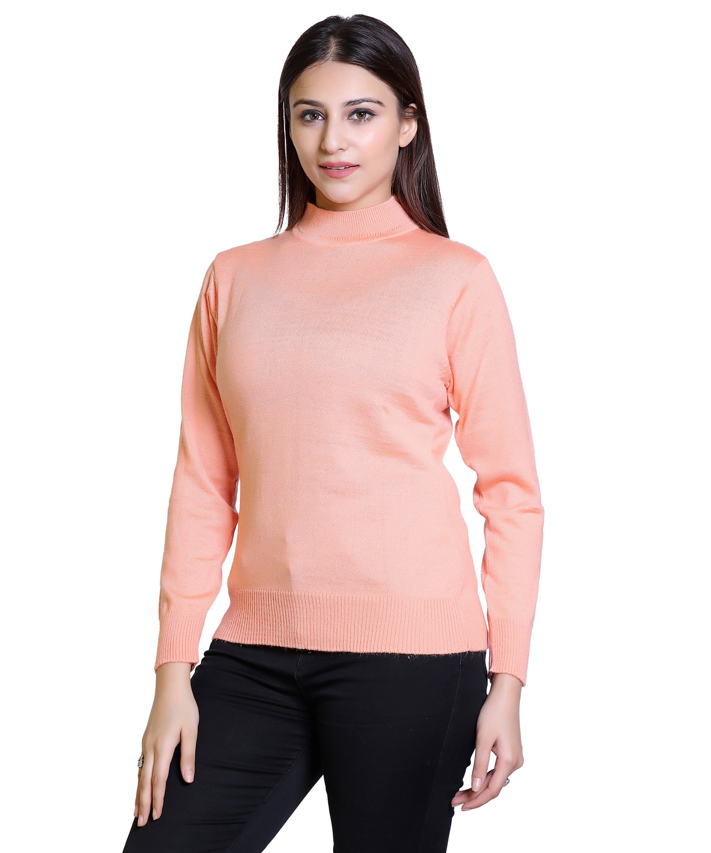 Stylish Women's Solid Woolen Full Sleeves Sweater – Winter Wear | NISHU Superstores