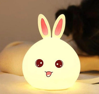 Silicone Bunny Touch Lamp – Cute Open Eye Night Light for Kids & Bedroom | NISHU Superstores