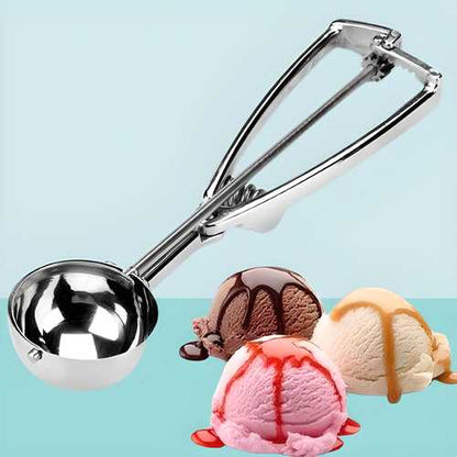 Ice Cream Scoop with Trigger Release – Stainless Steel Serving Spoon | NISHU Superstores
