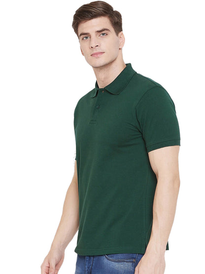 Poly Cotton Solid Half Sleeves Men’s Polo T-Shirt Pack of 4 | Everyday Comfort | NISHU Superstores
