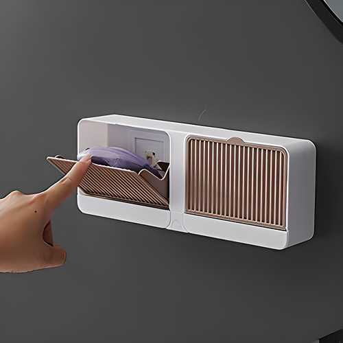Wall Mounted Soap Box – Self Adhesive Bathroom Soap Holder | NISHU Superstores