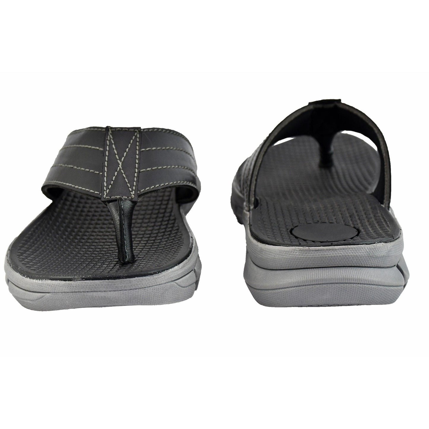 AM PM Genuine Leather Men's Slippers | Daily Wear Comfort & Style | NISHU Superstores