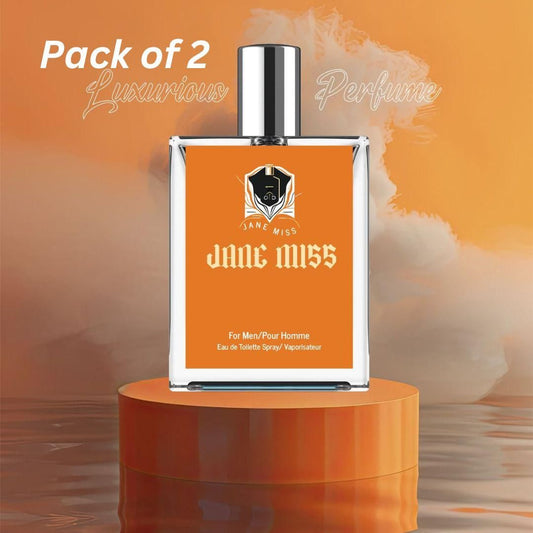 Jane Miss for Men/Pour Homme Eau de Toilette Spray 50ML (Pack of 2) – Masculine & Long-Lasting Fragrance | NISHU Superstores