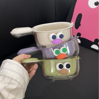 Dual-Layer Strainer Basket with Handle | Veggie & Fruit Washing Bowl | NISHU Superstores