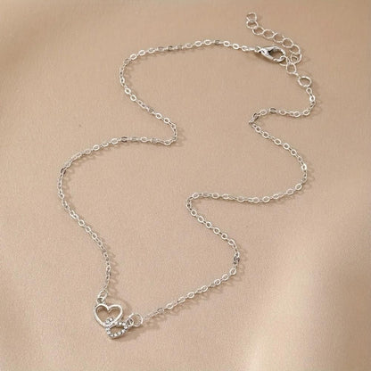 Women’s Dual Heart Pendant with Chain | Micro Plated Jewelry | NISHU Superstores