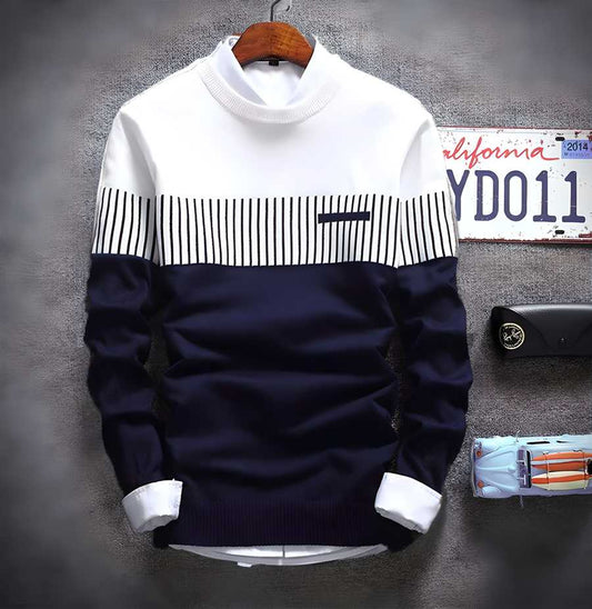 Cotton Blend Color Block Full Sleeves T-Shirts for Men | Stylish & Comfortable | NISHU Superstores