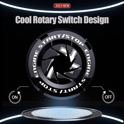 Rotary Push Start Stop Button Cover – Stylish Car Ignition Protector | NISHU Superstores