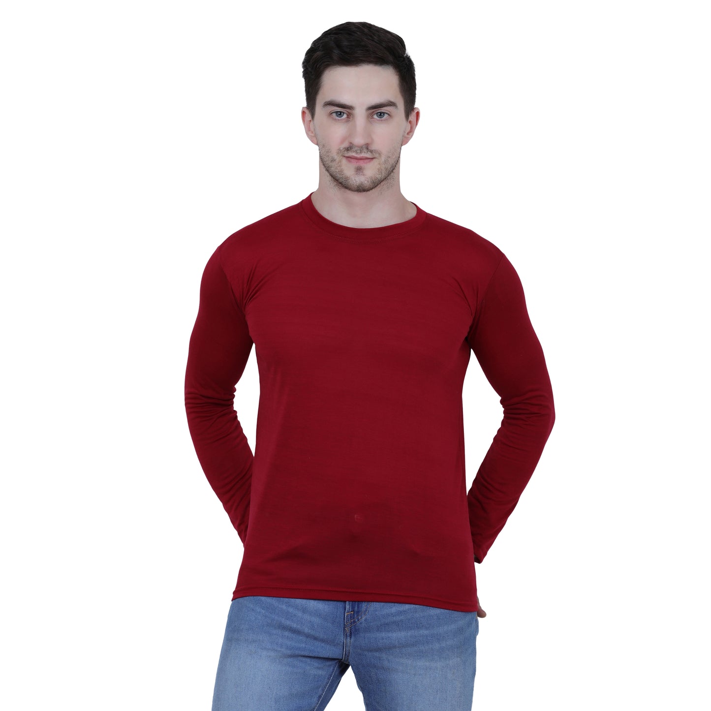 Cotton Solid Round Neck Poly Cotton Solid Half Sleeves Men’s Polo T-Shirt Pack of 2 | Everyday Comfort | NISHU Superstores
