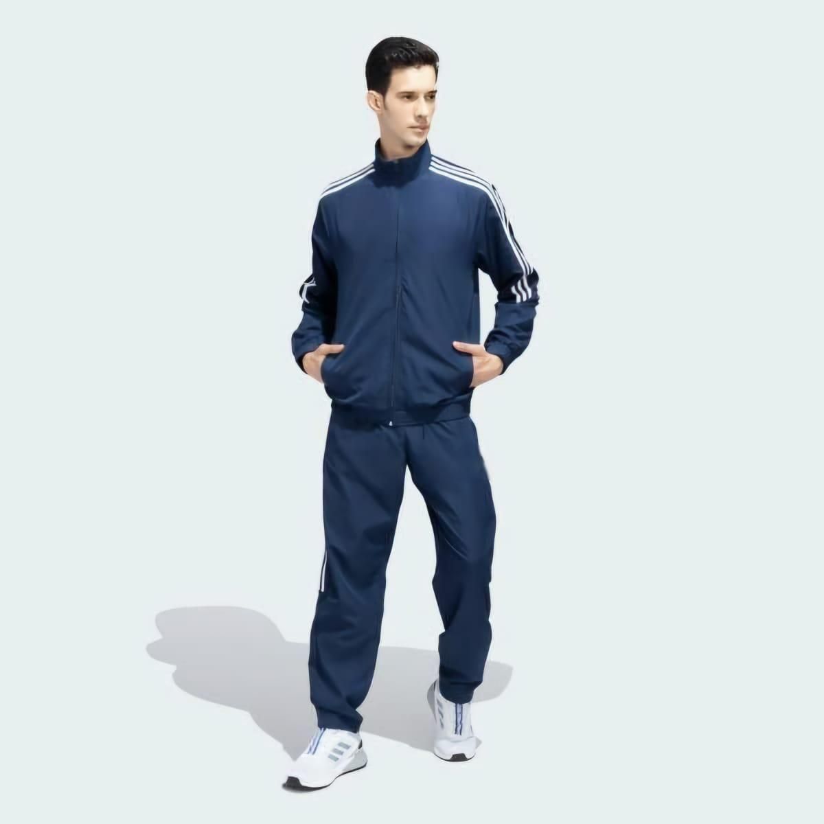 Men’s Side Stripe 4-Way Polyester Track Suit – Stylish Sportswear & Activewear | NISHU Superstores