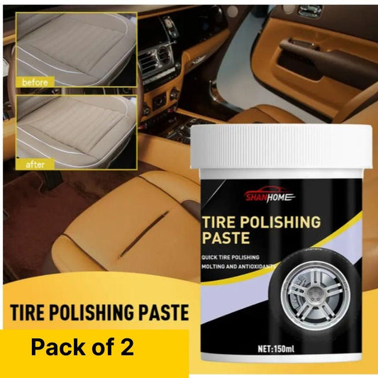 Tire Polishing Paste 150ML (Pack of 2) – Long-Lasting Shine & Protection | NISHU Superstores