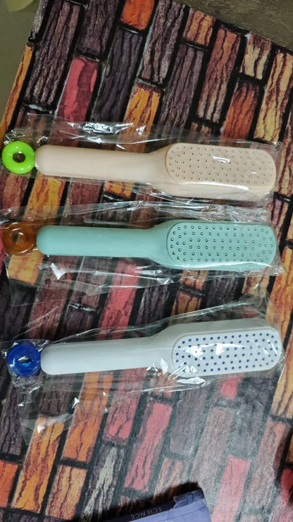Self-Cleaning Anti-Static Hair Massage Comb – Gentle for Adults & Kids | Pack of 1 | NISHU Superstores