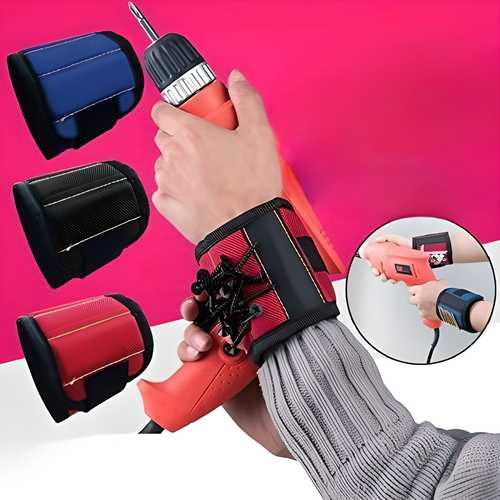 Magnetic Wrist Band – Hold Screws, Nails, Bolts & Small Tools Hands-Free | NISHU Superstores