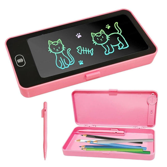 Writing Tablet Pencil Case – 2-in-1 Stationery Organizer with LCD Writing Pad | NISHU Superstores