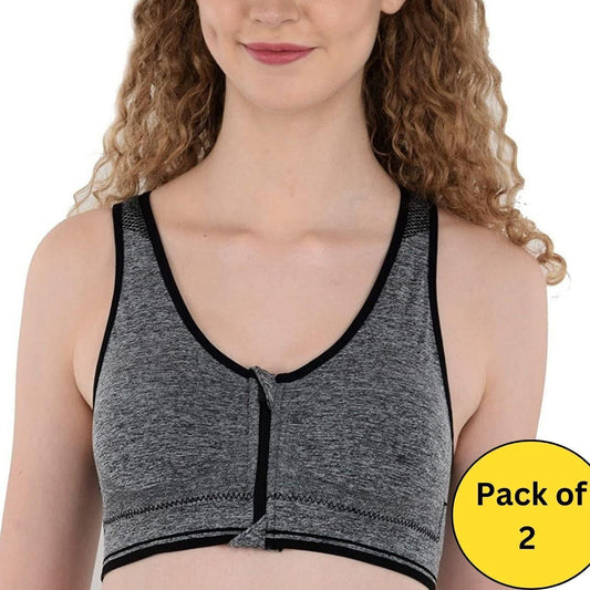 Women’s Sports Lightly Padded Bra (Pack of 2) – Stretchable & Breathable | NISHU Superstores