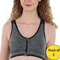 Women’s Sports Lightly Padded Bra (Pack of 2) – Stretchable & Breathable | NISHU Superstores