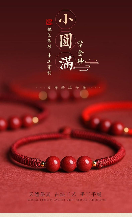Hand-Woven Cinnabar Beads Bracelet – Traditional Small Beads Design | NISHU Superstores