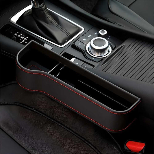 Car Seat Gap Filler Organizer – PU Leather Multifunctional Car Storage Box | NISHU Superstores